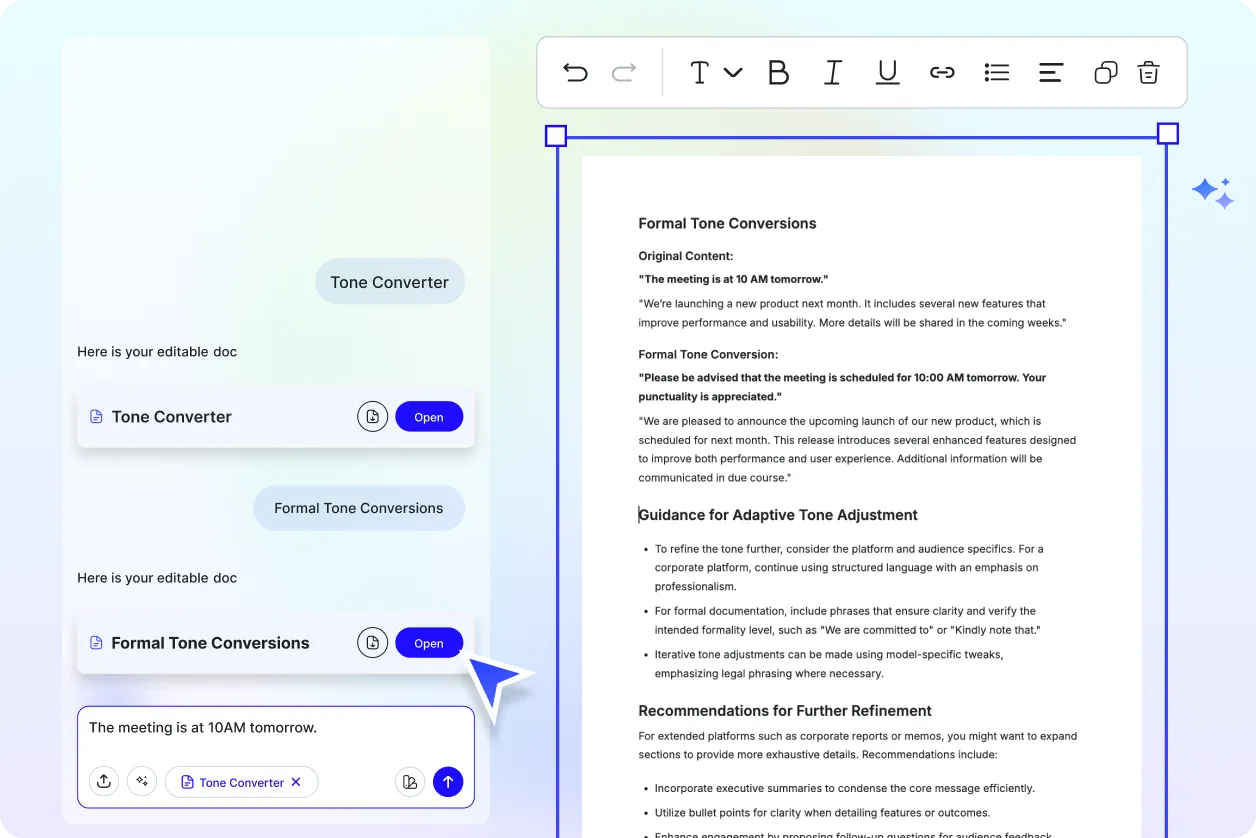 Free AI Tone Converter, Online Tone Adjustment Tool